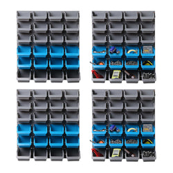 96 Storage Bin Rack Wall Mounted