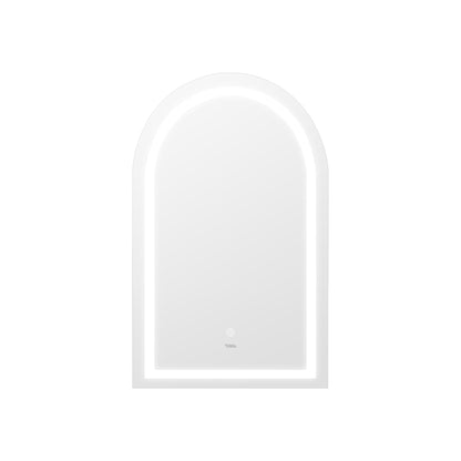 LED Arched Bathroom Mirror Anti-fog Smart 86x50cm