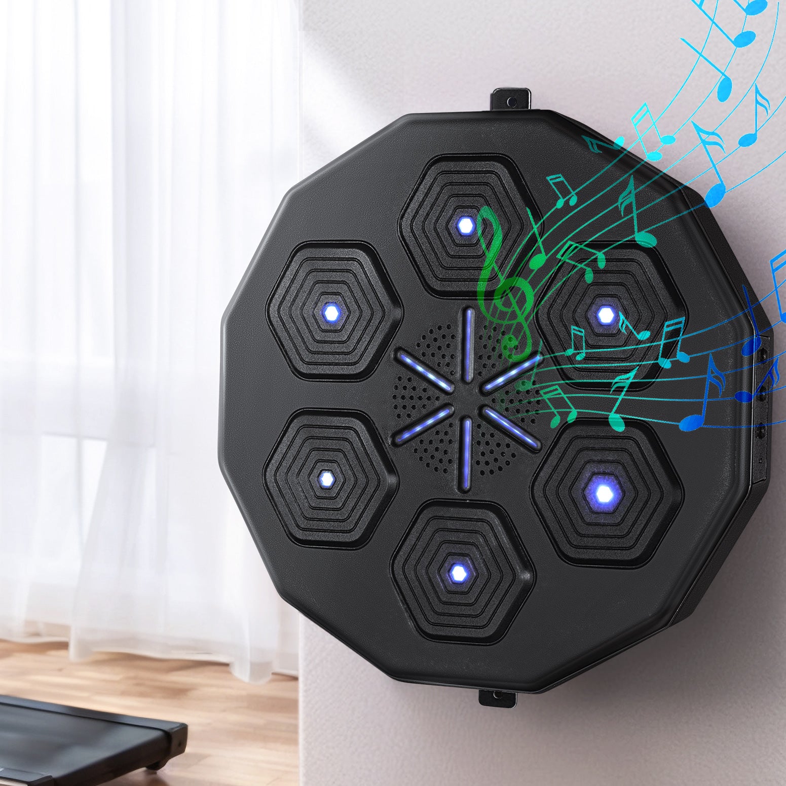 Music Boxing Machine Bluetooth Target Punching USB Chargeable Home Gym