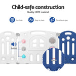 Kids Baby Playpen 24 Panels Safety Gate Toddler Fence Barrier Play Game