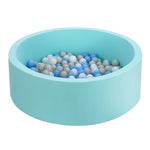 90x30cm Kids Ball Pit - Foam Play Pool Barrier Blue