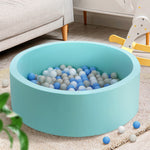 90x30cm Kids Ball Pit - Foam Play Pool Barrier Blue