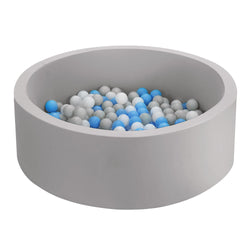 Kids Ocean Foam Ball Pit - 90x30CM Grey
