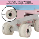 Adjustable Kids Quad Roller Skates - Cotton Candy