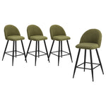 Bar Stools Kitchen Counter Stool Boucle Padded