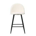 Bar Stools Kitchen Counter Stool Boucle Padded
