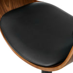 Swivel Bar Stools PU Leather Black Set 2 | HomeAndLiving