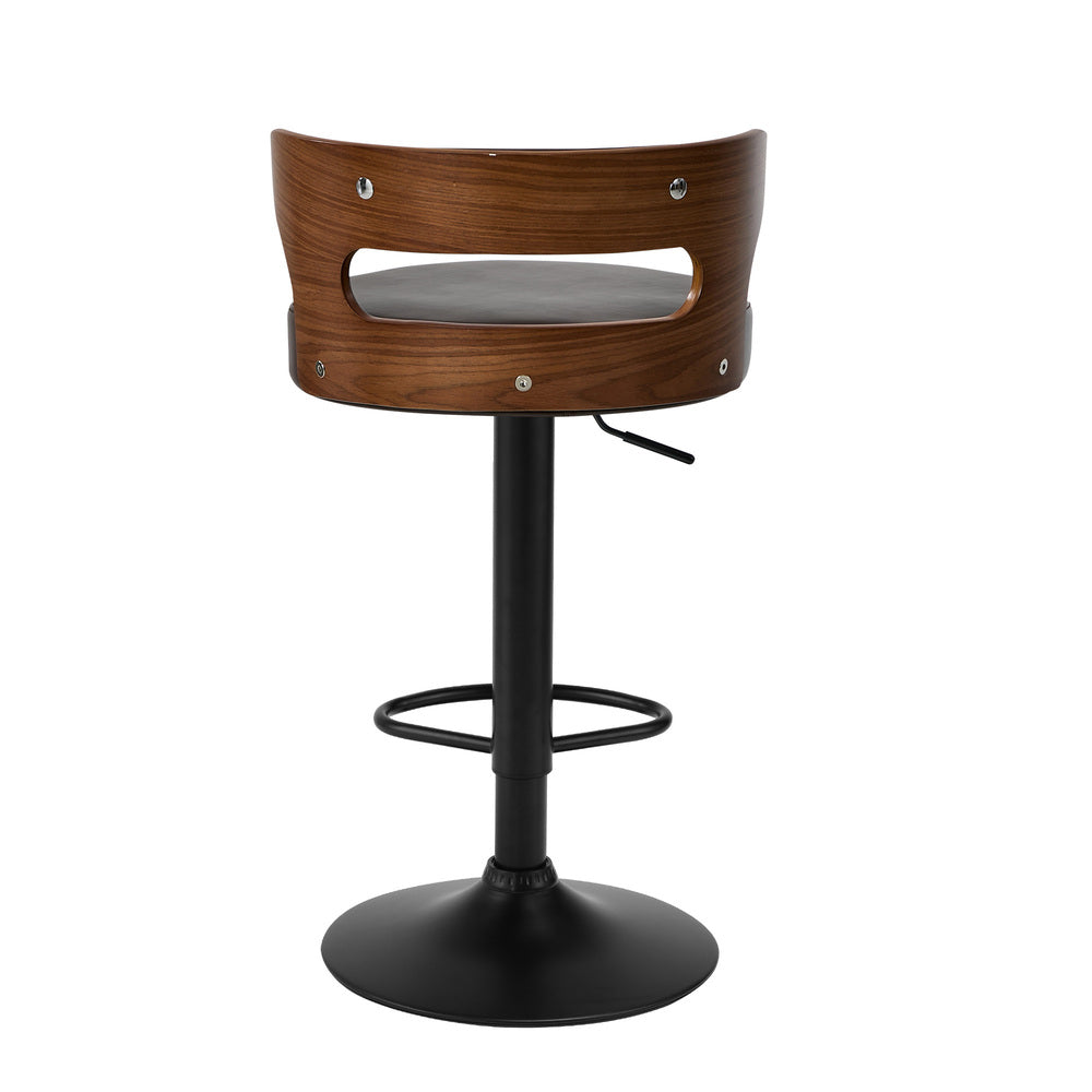 Swivel Bar Stools PU Leather Kitchen 2x | HomeAndLiving - 6