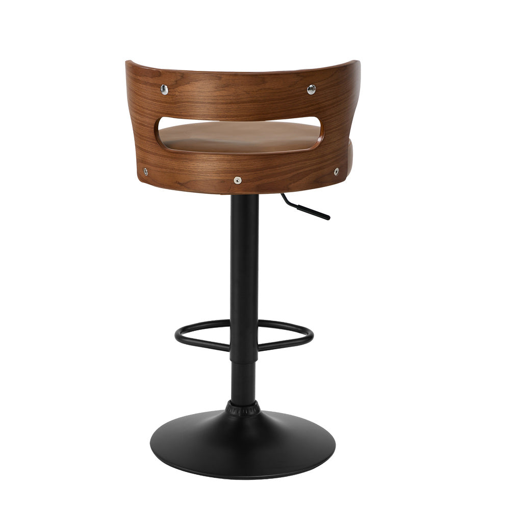 Swivel Bar Stools PU Leather Kitchen Set 2 | HomeAndLiving - 7