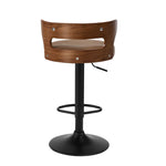 Swivel Bar Stools PU Leather Kitchen Set 2 | HomeAndLiving