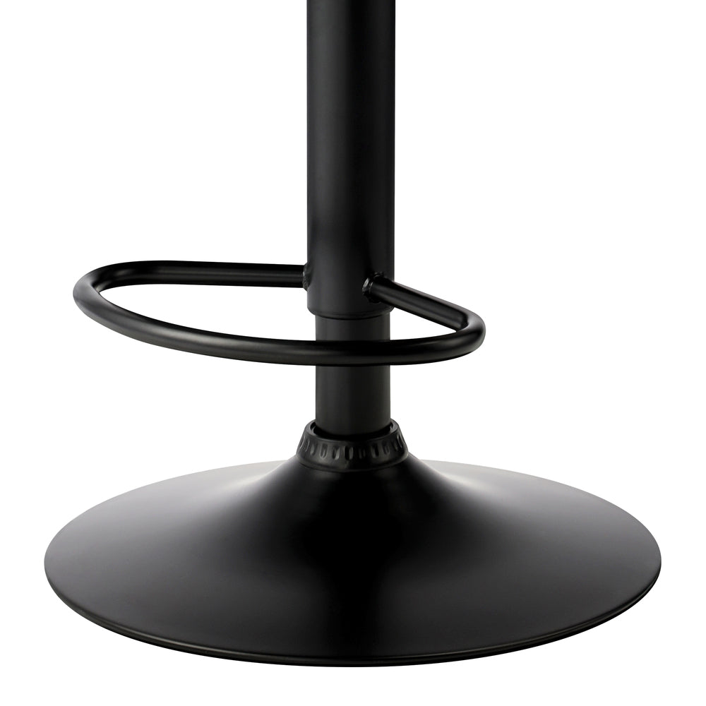 4x Bar Stools with Gas Lift Swivel Grey