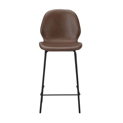Bar Stools Set of 4 High Back PU Leather | HomeAndLiving