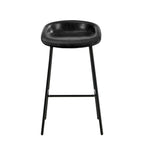 Black PU Leather Bar Stools Set of 2 | HomeAndLiving