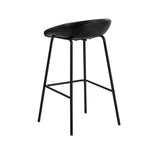 Black PU Leather Bar Stools Set of 2 | HomeAndLiving