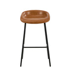 PU Leather Bar Stools Set of 2 Brown | HomeAndLiving