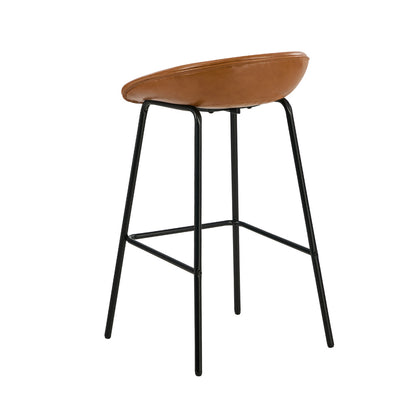 PU Leather Bar Stools Set of 2 Brown | HomeAndLiving - 5