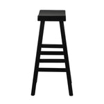 Bar Stools Wooden Counter Chairs Black/Natural