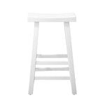 1/2X/4x Bar Stools Kitchen Stool Wooden Counter Chairs White