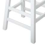 1/2X/4x Bar Stools Kitchen Stool Wooden Counter Chairs White