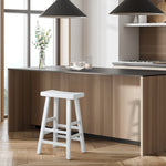 1/2X/4x Bar Stools Kitchen Stool Wooden Counter Chairs White