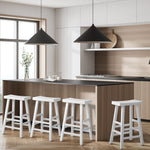 1/2X/4x Bar Stools Kitchen Stool Wooden Counter Chairs White