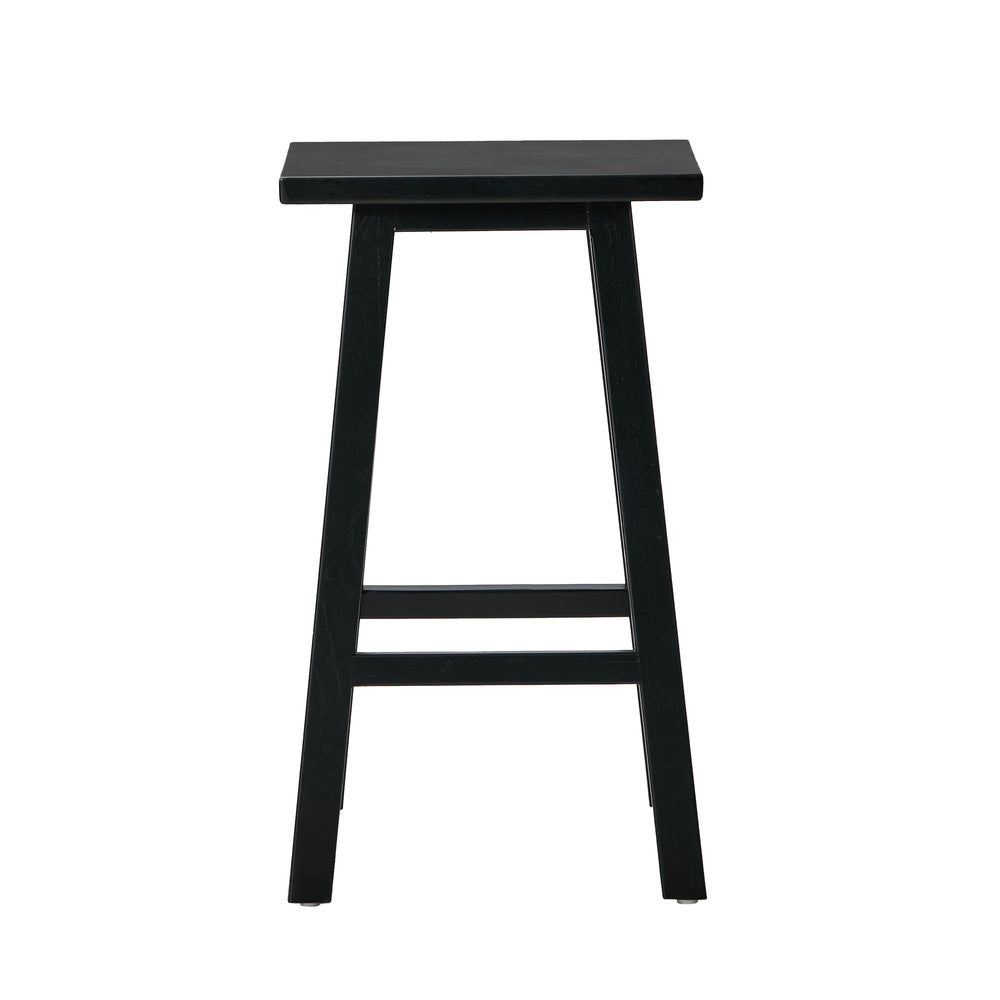 Black Bar Stools Set 2 Kitchen Counter | HomeAndLiving