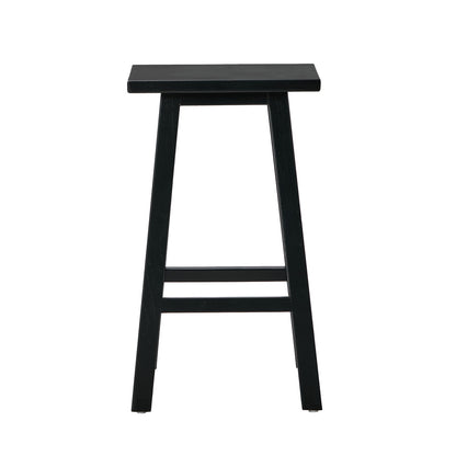 Black Bar Stools Set 2 Kitchen Counter | HomeAndLiving