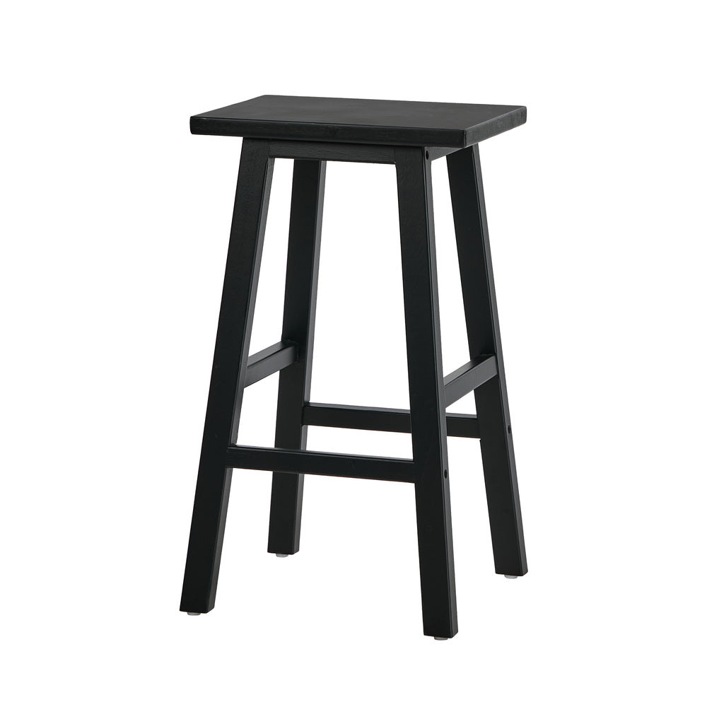 Black Bar Stools Set 2 Kitchen Counter | HomeAndLiving