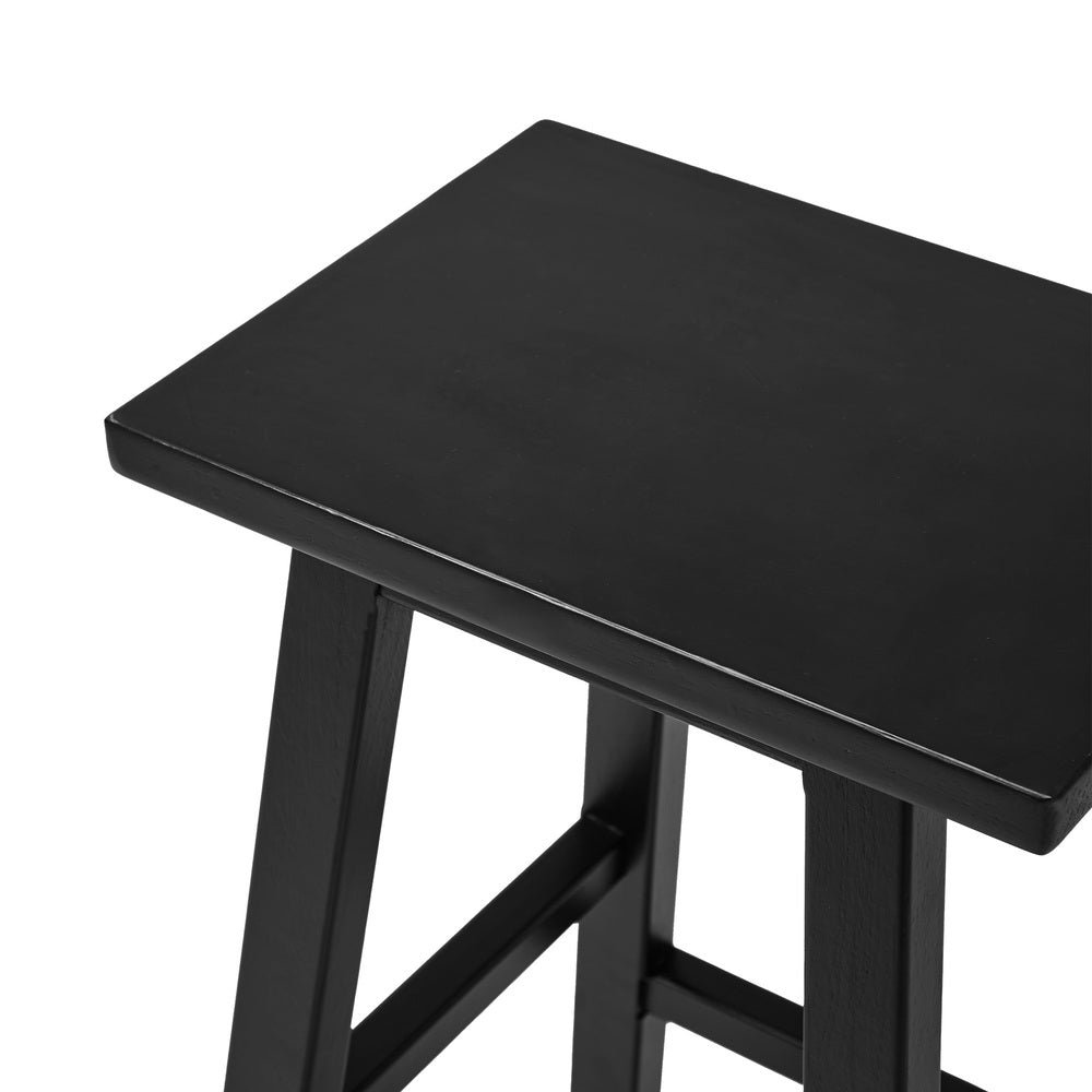 Black Bar Stools Set 2 Kitchen Counter | HomeAndLiving