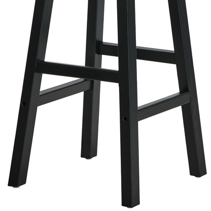 Black Bar Stools Set 2 Kitchen Counter | HomeAndLiving