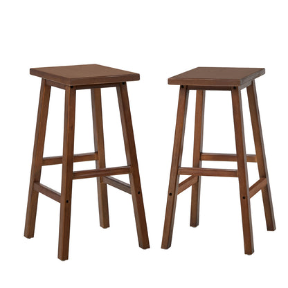 Walnut Bar Stools Kitchen Counter Set 2 | HomeAndLiving