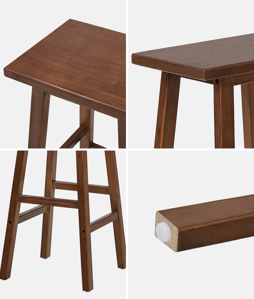 Walnut Bar Stools Kitchen Counter Set 2 | HomeAndLiving
