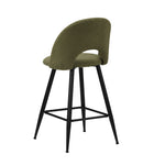 Bar Stools Kitchen Counter Stool Boucle Green/White