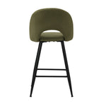 Bar Stools Kitchen Counter Stool Boucle Green/White