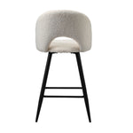 Bar Stools Kitchen Counter Stool Boucle Green/White