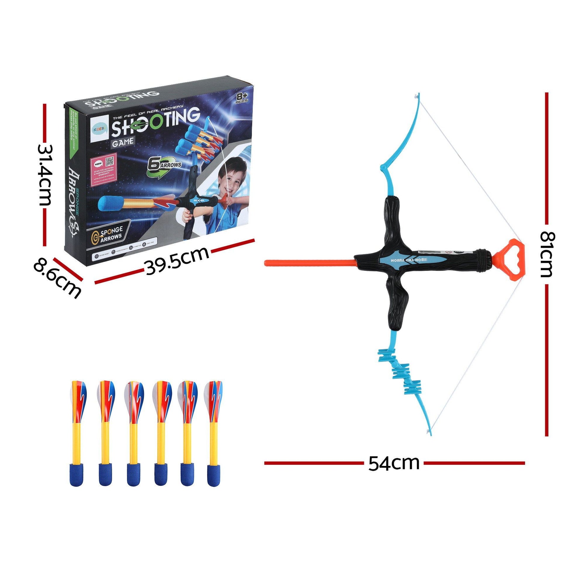 Kids Bow Arrow Set Archery Toy 6 Arrows | Home & Living - 2
