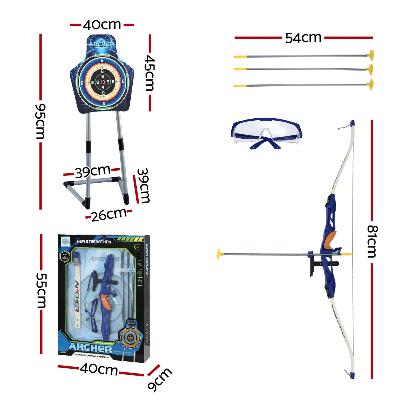 Kids Bow Arrow Set Archery Toy Target Suction Cup | Home & Living