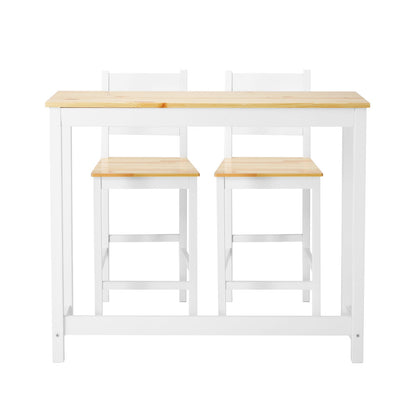 3PCS Bar Set Cafe Table&2 Stools