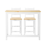 3PCS Bar Set Cafe Table&2 Stools