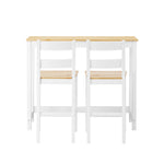 3PCS Bar Set Cafe Table&2 Stools