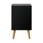 Bedside Tables 2 Drawers Side Table Bedroom Furniture Storage Black