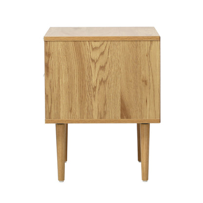2 Drawer Bedside Table Natural Timber Look | HomeAndLiving - 8