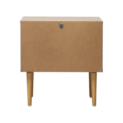2 Drawer Bedside Table Natural Timber Look | HomeAndLiving - 6