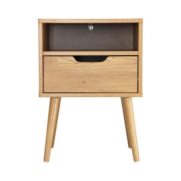  Bedside Table Drawers Side Tables Nightstand Bedroom Cabinet Wood