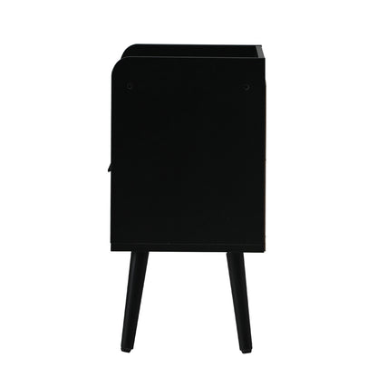 Bedside Table Drawer Side End Table Rattan