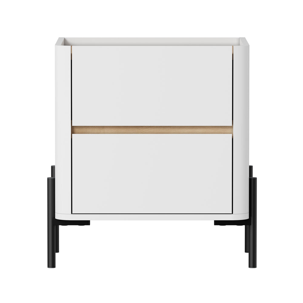 White bedside table 48x40x55cm, view 10