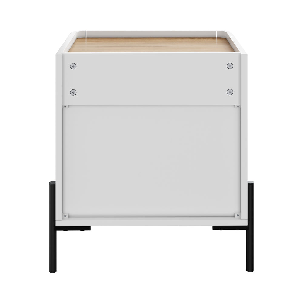 White bedside table 48x40x55cm, view 9