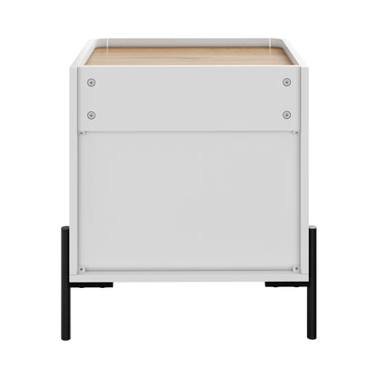 White bedside table 48x40x55cm, view 9