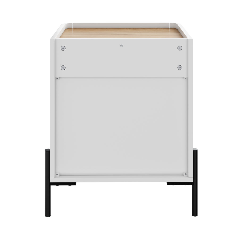 White bedside table 48x40x60cm, view 10
