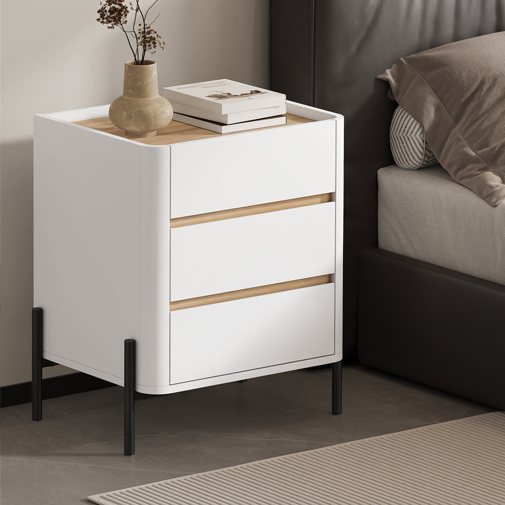 White bedside table 48x40x60cm